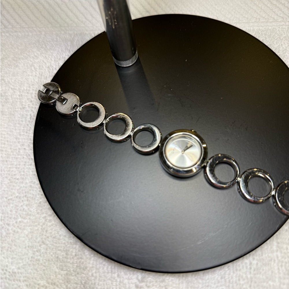DKNY Silver Circle Link Watch